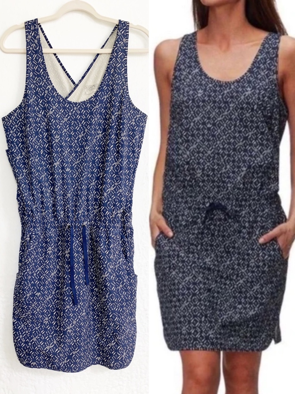 Patagonia Fleetwith Tank Dress Crux Navy Sz M